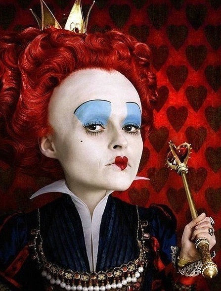 Maquillage Halloween Dame de Cœur Reine Rouge Alice au pays des ...